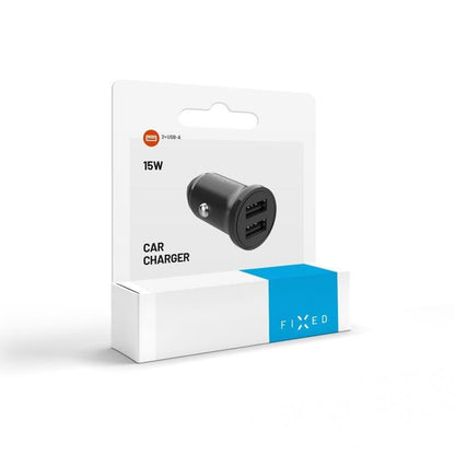 Φορτιστής Αυτοκινήτου Fixed, 15.5W, 3A, 2 x USB-A, Μαύρος