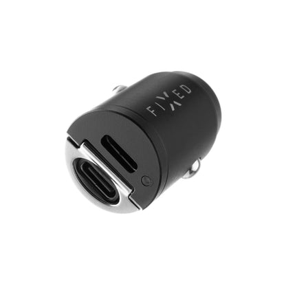 Φορτιστής Αυτοκινήτου Fixed, 30W, 3A, 2 x USB-C, Μαύρος