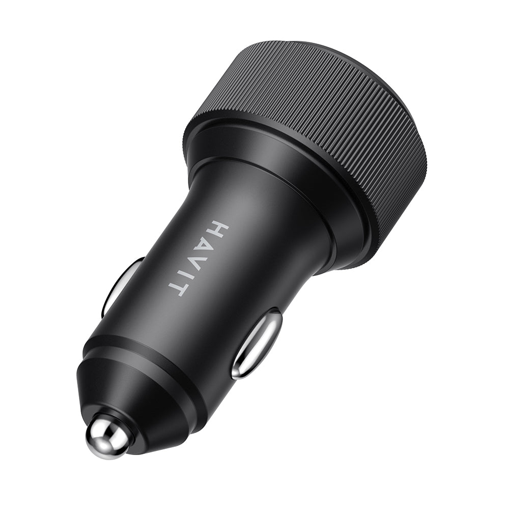 Φορτιστής Αυτοκινήτου HAVIT CC2014, 30W, 3A, 2 x USB-C, Μαύρο
