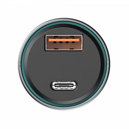 Φορτιστής Αυτοκινήτου HAVIT CC2017, 45W, 3A, 1 x USB-A - 1 x USB-C, Μαύρο Μπλε