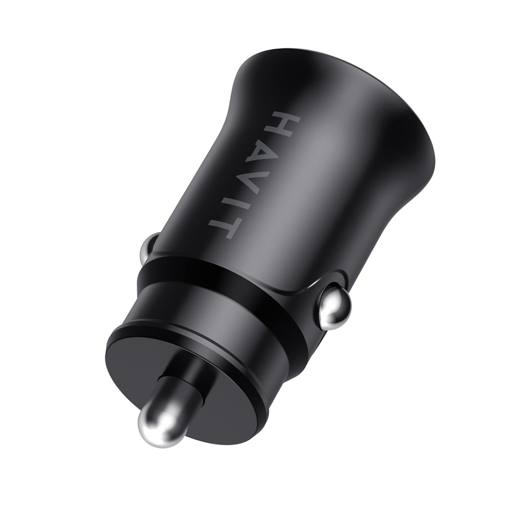 Φορτιστής Αυτοκινήτου HAVIT CC2022, 20W, 3A, 1 x USB-A - 1 x USB-C, Μαύρο