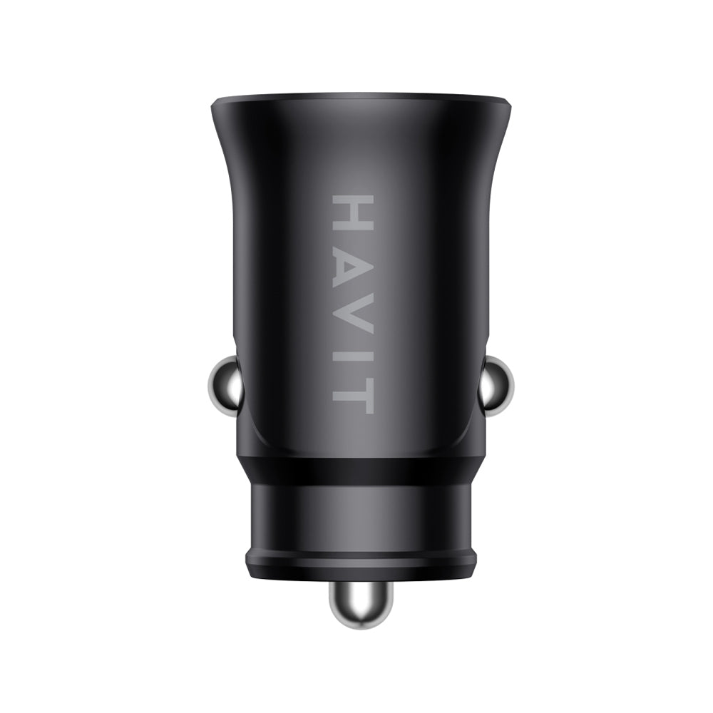Φορτιστής Αυτοκινήτου HAVIT CC2022, 20W, 3A, 1 x USB-A - 1 x USB-C, Μαύρο