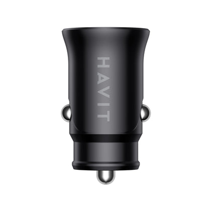 Φορτιστής Αυτοκινήτου HAVIT CC2022, 20W, 3A, 1 x USB-A - 1 x USB-C, Μαύρο