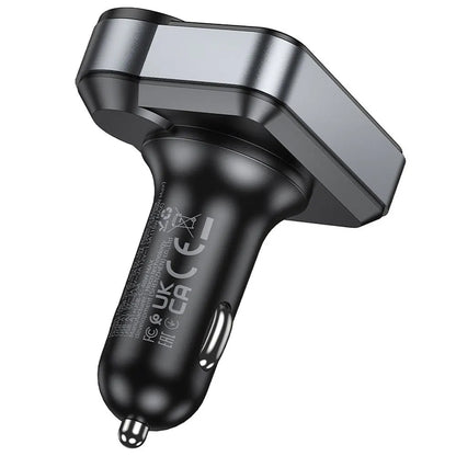 Modulator FM Bluetooth HOCO E86, 2 x USB-A - 1 x USB-C - 1 x microSD