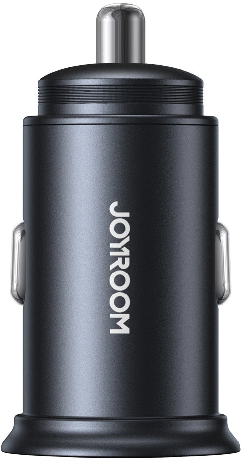Φορτιστής Αυτοκινήτου Joyroom JR-CCN04, 60W, 3A, 1 x USB-A - 1 x USB-C, Μαύρο