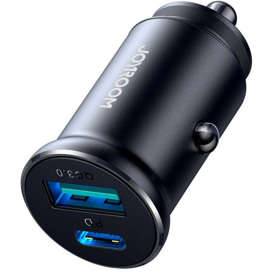 Φορτιστής Αυτοκινήτου Joyroom JR-CCN05, 30W, 3A, 1 x USB-A - 1 x USB-C, Μαύρο
