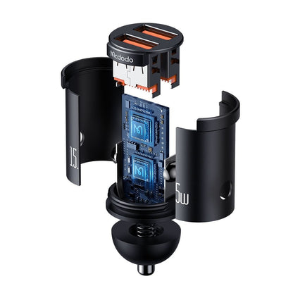 Φορτιστής Αυτοκινήτου McDodo CC-2950 Cool, 15.5W, 3.1A, 2 x USB-A, Μαύρο