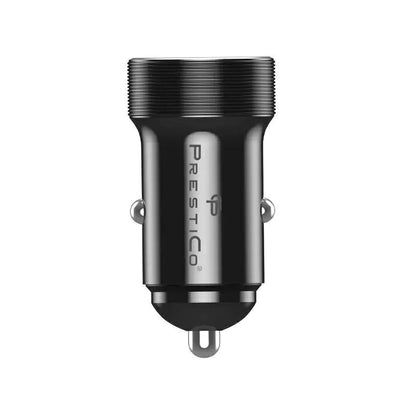 Φορτιστής Αυτοκινήτου Prestico K2A, 20W, 3A, 1 x USB-A - 1 x USB-C, Μαύρο