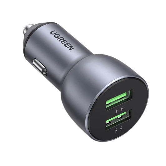 Φορτιστής αυτοκινήτου UGREEN CD213, 36W, 3A, 2 x USB-A, γκρι 