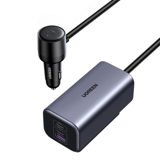 Φορτιστής Αυτοκινήτου UGREEN EC706, 150W, 5A, 1 x USB-A - 3 x USB-C, Μαύρο