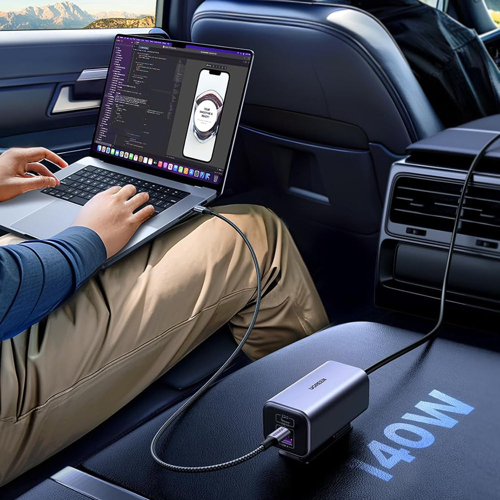 Φορτιστής Αυτοκινήτου UGREEN EC706, 150W, 5A, 1 x USB-A - 3 x USB-C, Μαύρο