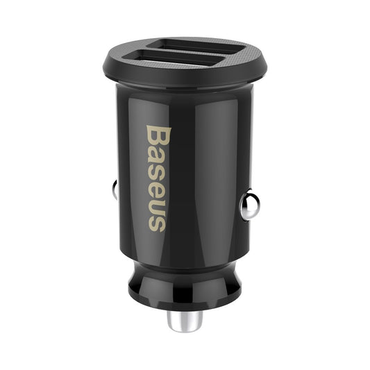 Φορτιστής αυτοκινήτου Baseus Grain, 10W, 2.4A, 2 x USB-A, Μαύρο CCALL-ML01