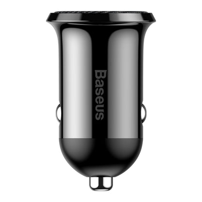 Φορτιστής αυτοκινήτου Baseus Grain Pro, 24W, 2.4A, 2 x USB-A, μαύρο CCALLP-01