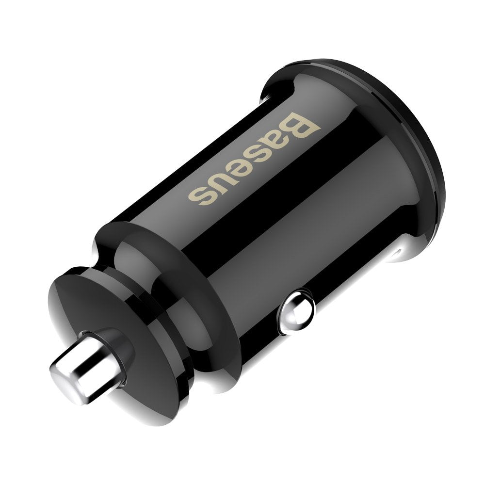 Φορτιστής αυτοκινήτου Baseus Grain, 10W, 2.4A, 2 x USB-A, Μαύρο CCALL-ML01