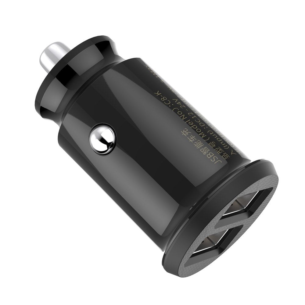 Φορτιστής αυτοκινήτου Baseus Grain, 10W, 2.4A, 2 x USB-A, Μαύρο CCALL-ML01