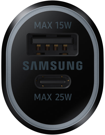 Φορτιστής αυτοκινήτου Samsung, 40W, 2A, 1 x USB-A - 1 x USB-C, Μαύρο EP-L4020NBEGEU