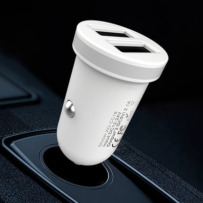 Φορτιστής Αυτοκινήτου XO Design CC-18, 10.5W, 2.1A, 2 x USB-A, Λευκό