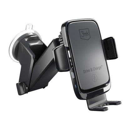 Ασύρματος Φορτιστής Αυτοκινήτου 3MK Drive&Charge, 15W, 1.67A, Μαύρο