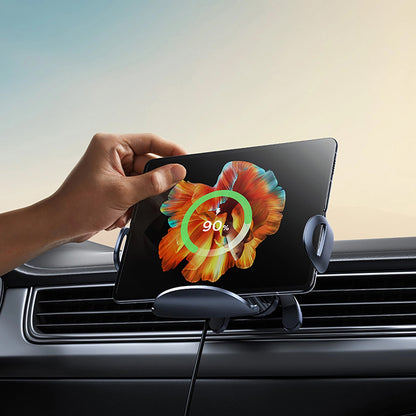 Φορτιστής Αυτοκινήτου Ασύρματος Baseus LightChaser, 15W, 1.67A, Μαύρο, Επανασυσκευασμένο C40355901111-00