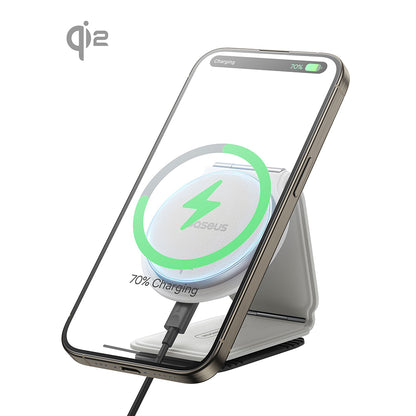 Ασύρματος Φορτιστής Αυτοκινήτου Baseus PrimeTrip C02, 15W, 1.67A, Ασημί C40169003211-00