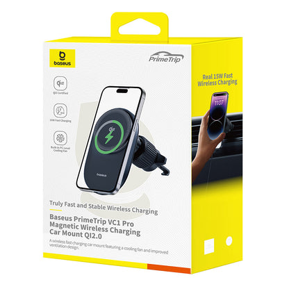 Baseus PrimeTrip VC1 Pro Wireless Car Charger, 15W, 1.67A, Black C40141000111-00