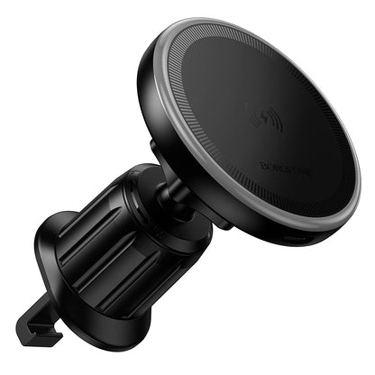 Ασύρματος Φορτιστής Αυτοκινήτου Borofone BH224 Flash, 15W, 1.67A, Μαύρο