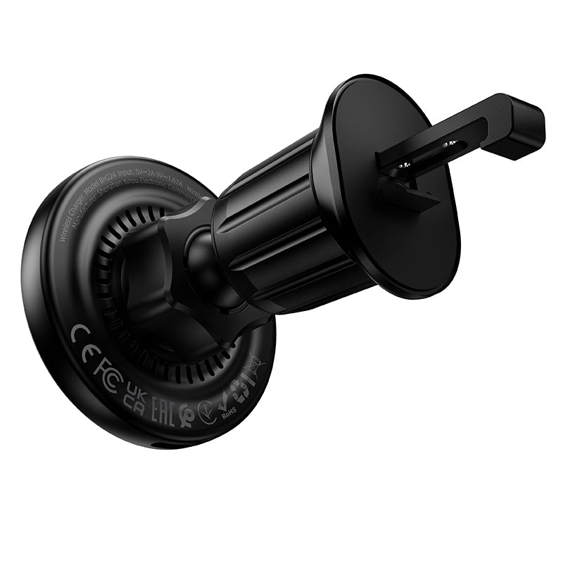 Ασύρματος Φορτιστής Αυτοκινήτου Borofone BH224 Flash, 15W, 1.67A, Μαύρο