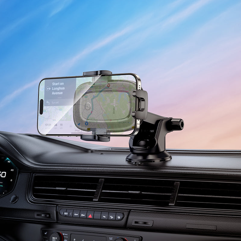 Φορτιστής Αυτοκινήτου Wireless Borofone BH223 Follower, 15W, 1.67A, Μαύρο