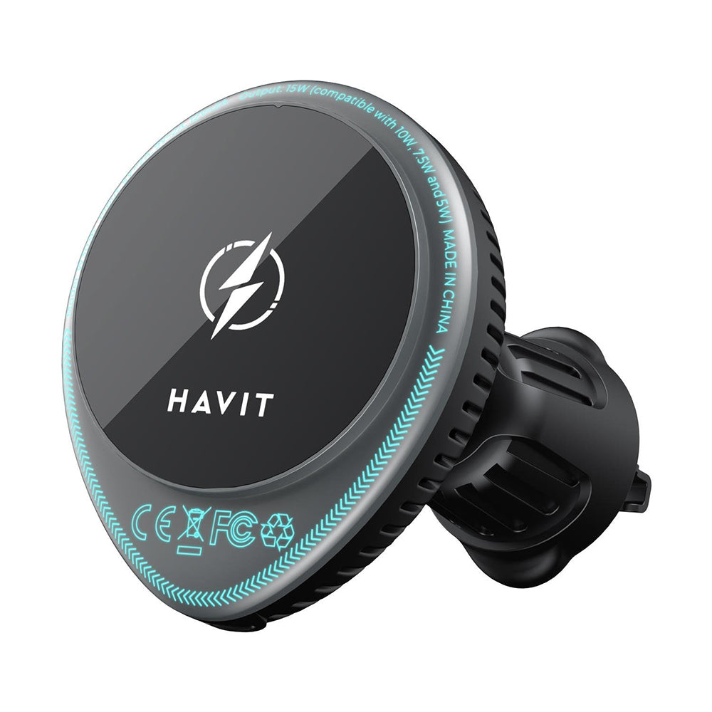 Ασύρματος Φορτιστής Αυτοκινήτου HAVIT W3036, 15W, 1.67A, Μαύρο