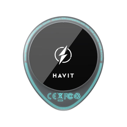 Ασύρματος Φορτιστής Αυτοκινήτου HAVIT W3036, 15W, 1.67A, Μαύρο