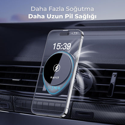 Ασύρματος Φορτιστής Αυτοκινήτου HAVIT W3036, 15W, 1.67A, Μαύρο