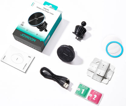 Φορτιστής Αυτοκινήτου Ασύρματος Joyroom JR-ZS240 Pro, 15W, 1.67A, Μαύρο