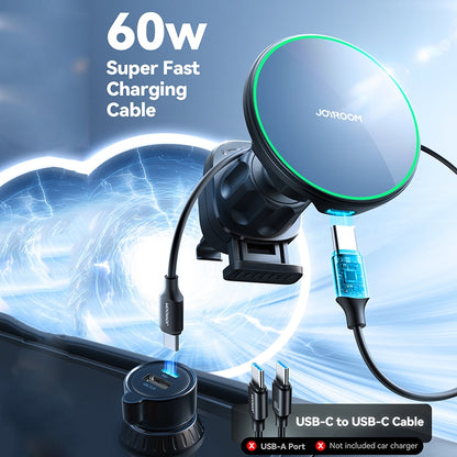 Ασύρματος Φορτιστής Αυτοκινήτου Joyroom JR-ZS412, 15W, 1.67A, Μαύρο