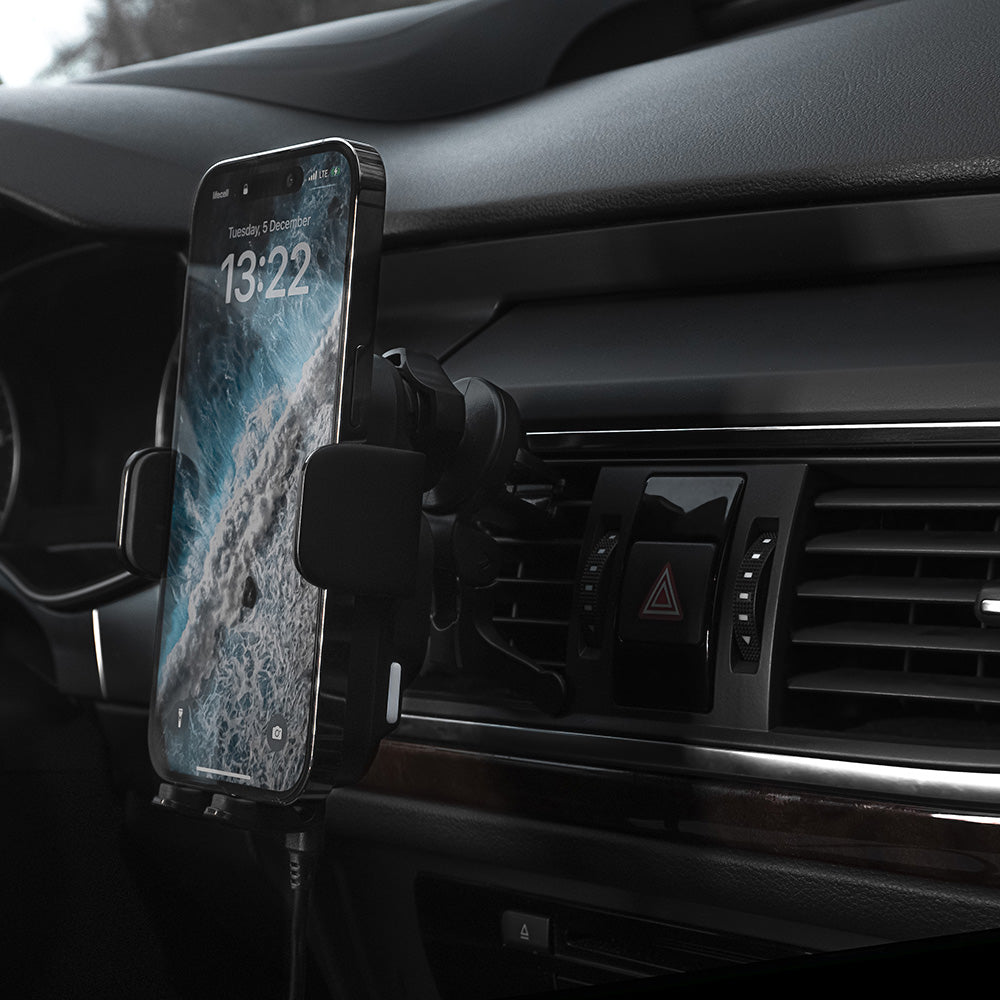 Ασύρματος Φορτιστής Αυτοκινήτου Proove Triple Clamp, 15W, 1.67A, Μαύρο WHTC15010001