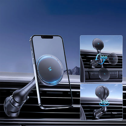 Ασύρματος Φορτιστής Αυτοκινήτου WZK WCT5-6S4Y, 15W, 1.67A, Μαύρο