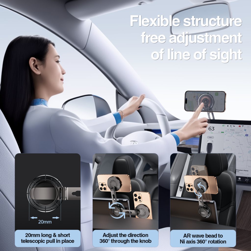 XO Design CX036 Wireless Car Charger, 15W, 1.67A, Black