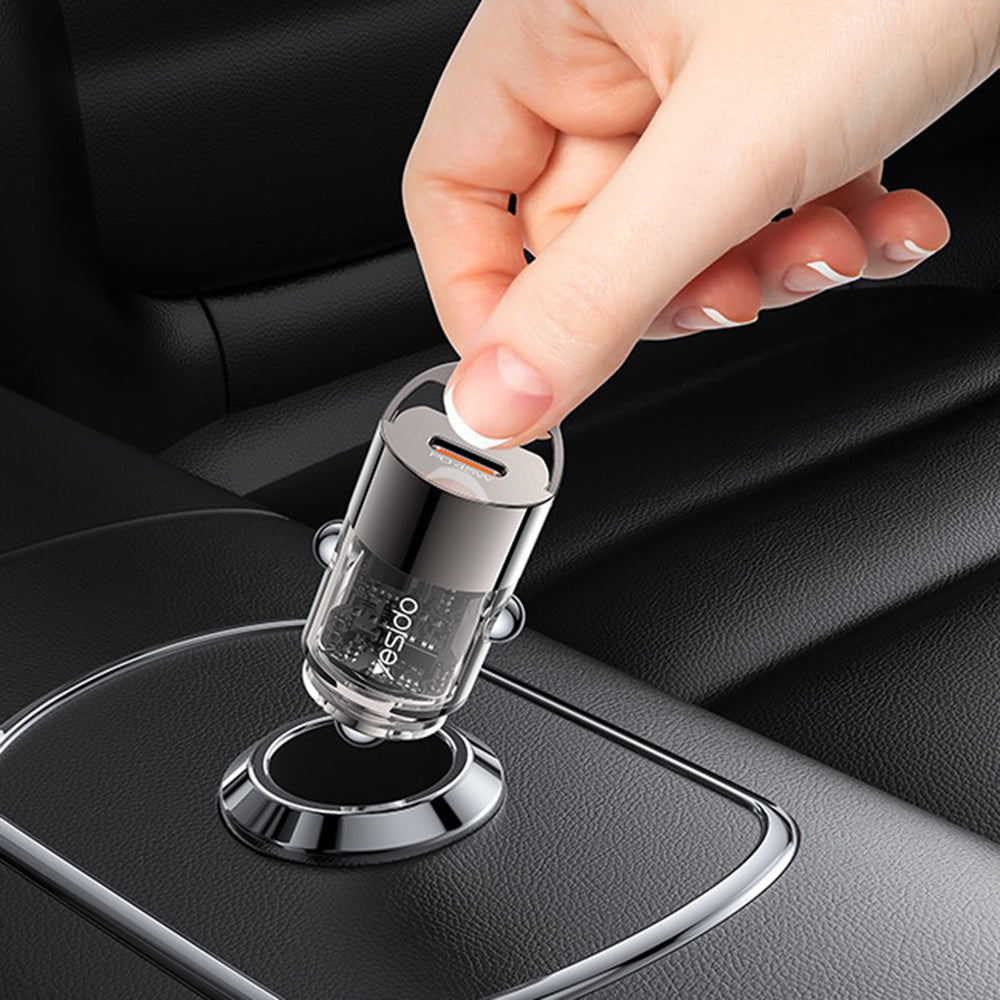 Φορτιστής Αυτοκινήτου Yesido Y67, 45W, 3A, 1 x USB-C, Μαύρο