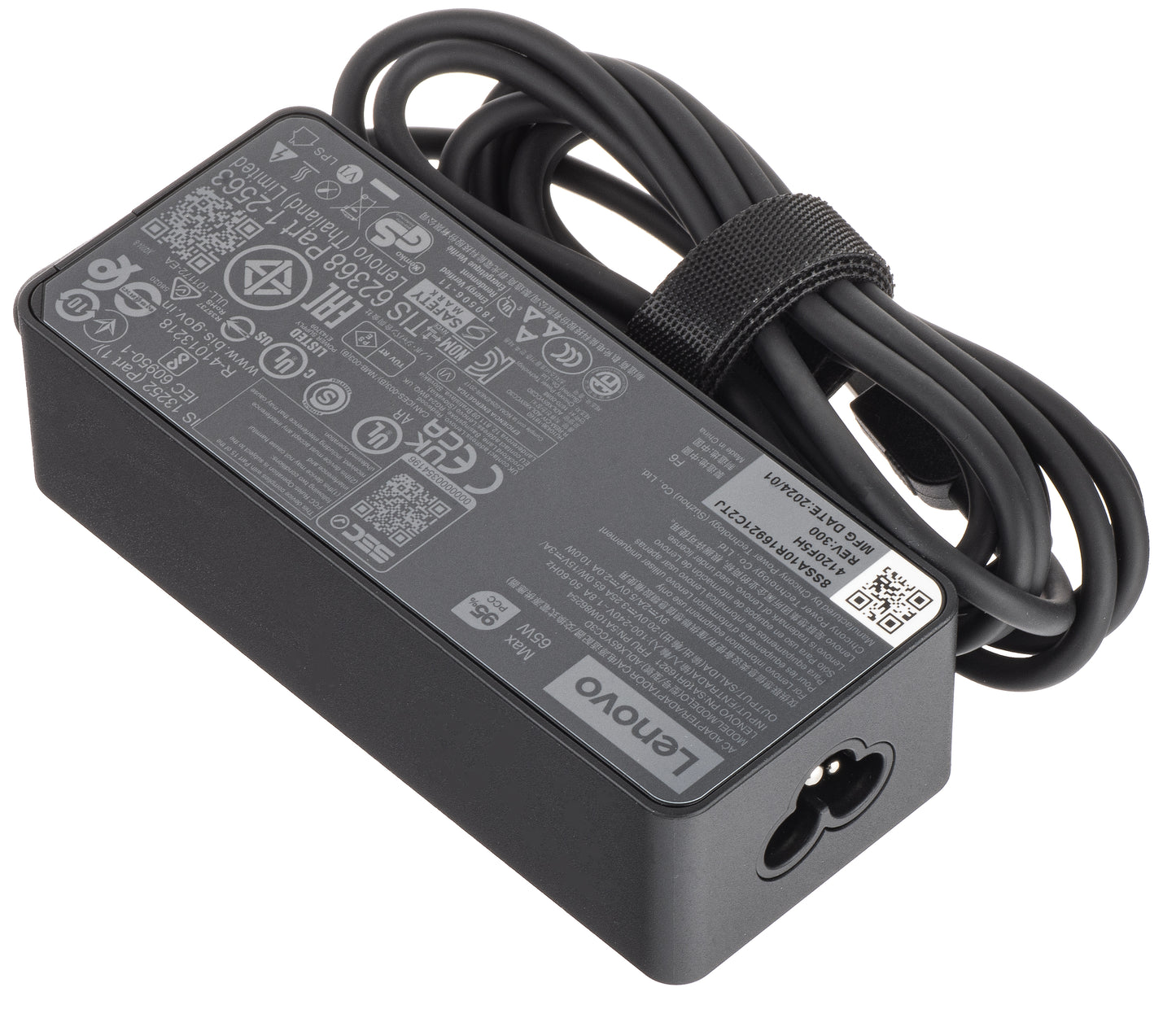 Φορτιστής Lenovo, 65W, 20V, 3 ακίδων, USB-C, Μαύρο 4X20M26272 