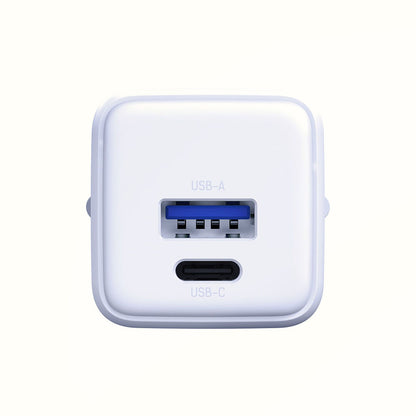 Φορτιστής Δικτύου 3MK Hyper, 20W, 3A, 1 x USB-A - 1 x USB-C, Λευκό