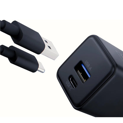 Φορτιστής Δικτύου 3MK Hyper, 20W, 3A, 1 x USB-A - 1 x USB-C, Μαύρο