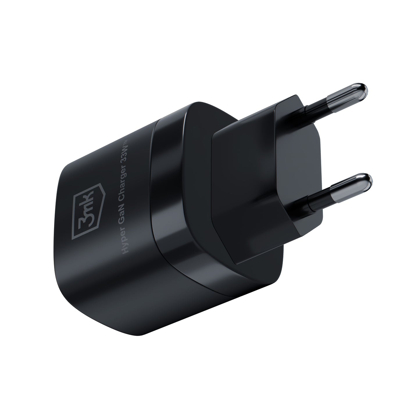 Φορτιστής δικτύου 3MK HyperCharger GaN, 33W, 3A, 1 x USB-A - 1 x USB-C, Μαύρο 