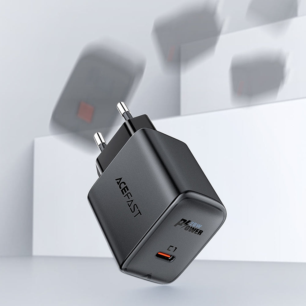 Φορτιστής Δικτύου Acefast A1, 20W, 3A, 1 x USB-C, Μαύρος