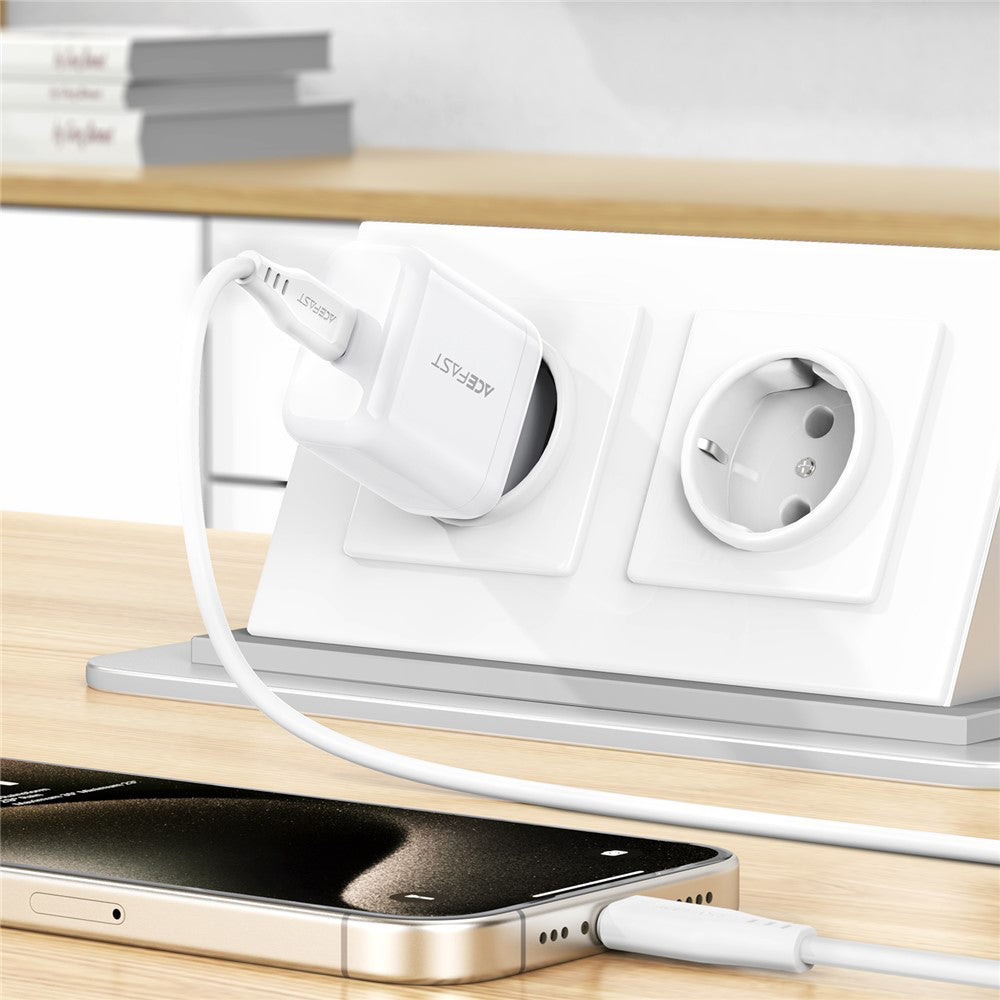 Φορτιστής Δικτύου Acefast A130, 20W, 3A, 1 x USB-C, Λευκό
