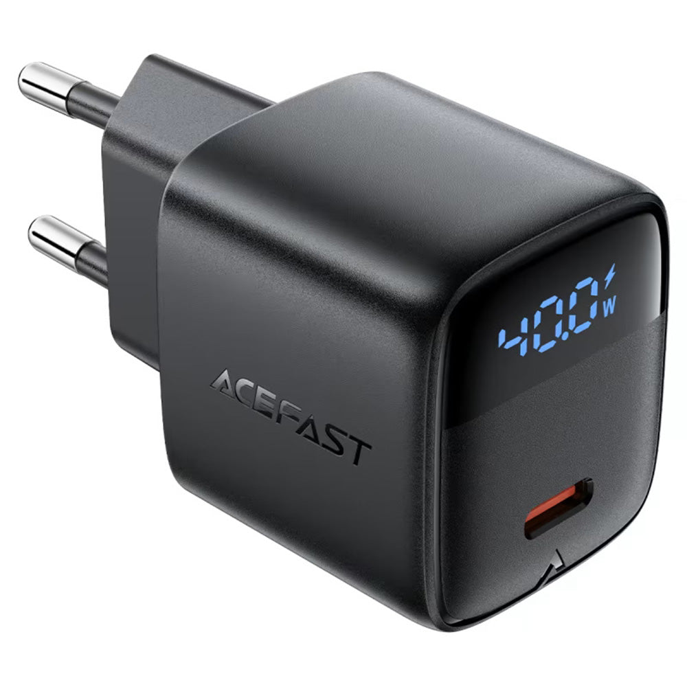 Φορτιστής Δικτύου Acefast A135 Display, 45W, 3A, 1 x USB-C, Μαύρο