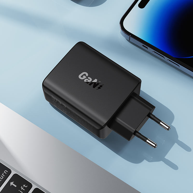 Φορτιστής Δικτύου Acefast A61, 45W, 3A, 2 x USB-A - 2 x USB-C, Μαύρο