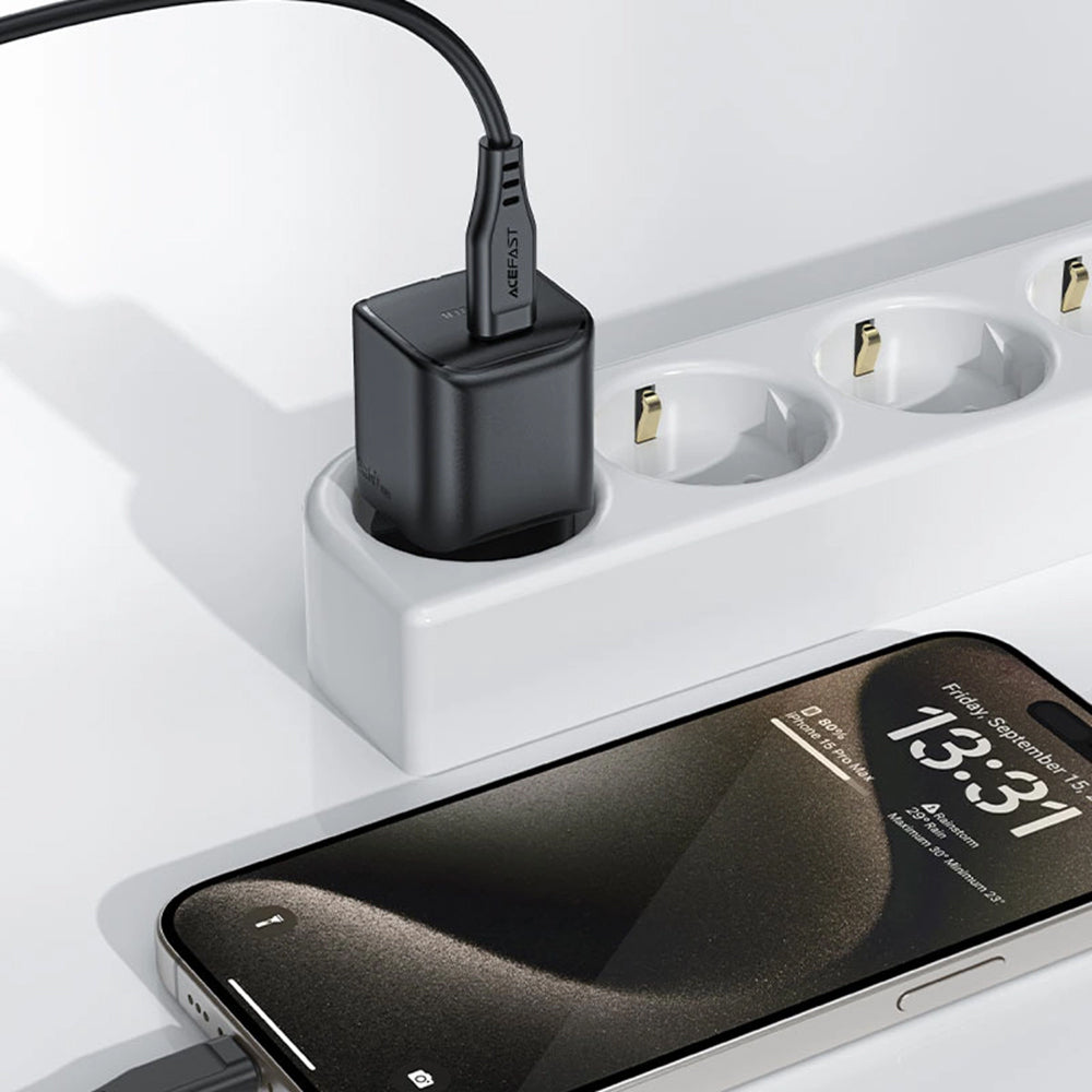 Φορτιστής Δικτύου Acefast A73 Mini, 20W, 3A, 1 x USB-C, Μαύρο