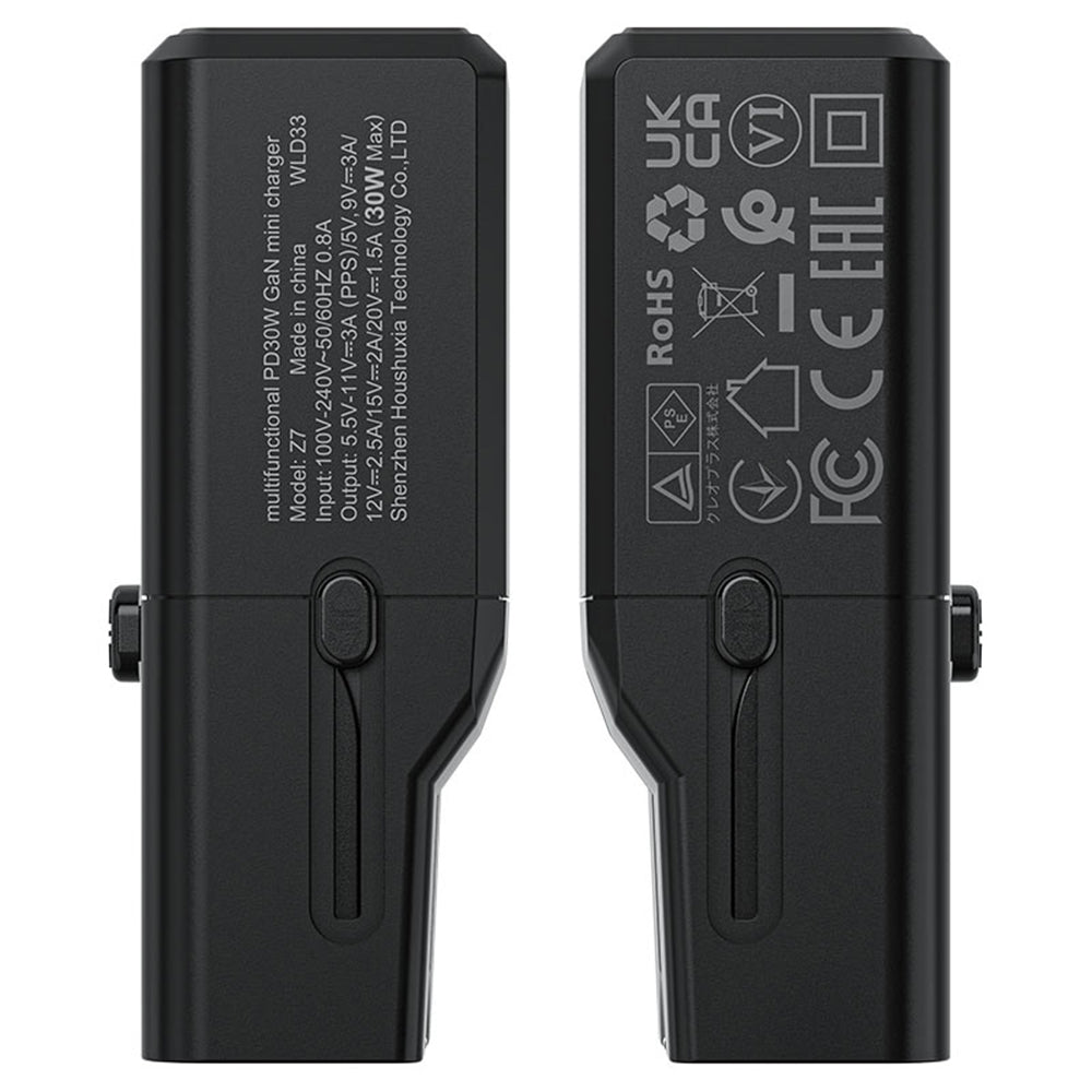 Φορτιστής Δικτύου Acefast Z7 Travel, 30W, 3A, 1 x USB-C, Μαύρος