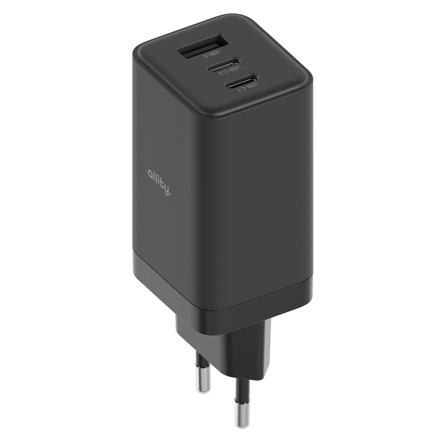 Φορτιστής Δικτύου Allity. ATC-01-65WACC Fast, 65W, 3.25A, 1 x USB-A - 2 x USB-C, Μαύρο