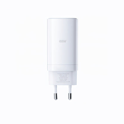 Φορτιστής Δικτύου Allity. ATC-01-65WACC Fast, 65W, 3.25A, 1 x USB-A - 2 x USB-C, Λευκό