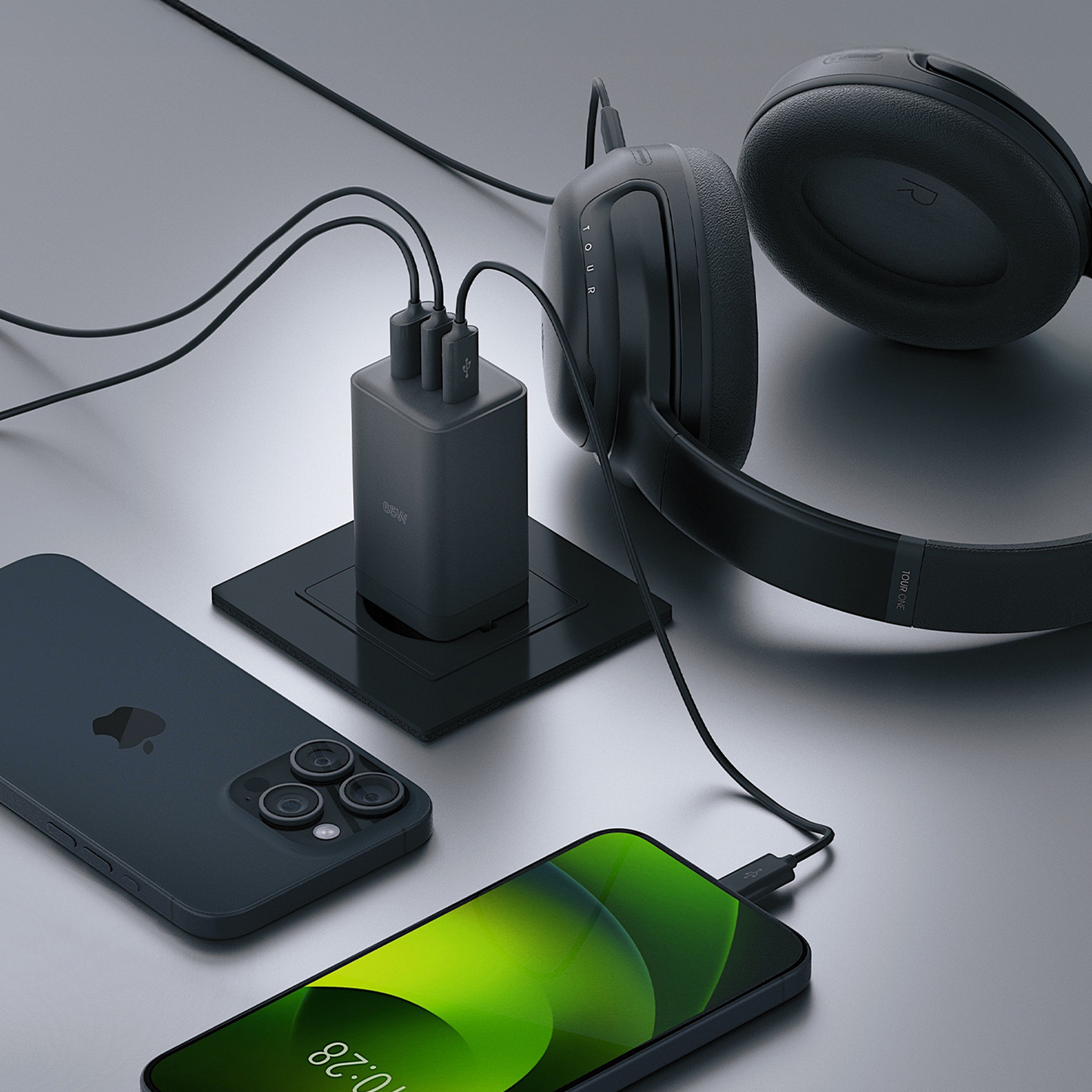 Φορτιστής Δικτύου Allity. ATC-01-65WACC Fast, 65W, 3.25A, 1 x USB-A - 2 x USB-C, Μαύρο